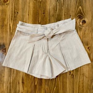 Black Hālo seersucker shorts